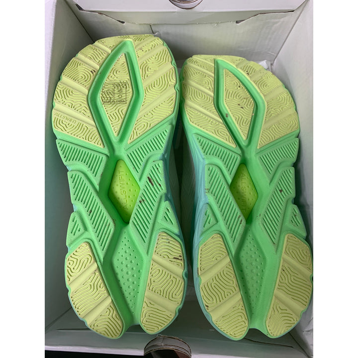 Allswifit Womens Size 8.5 Tan Green Slip On Walking Running Athletic Shoes