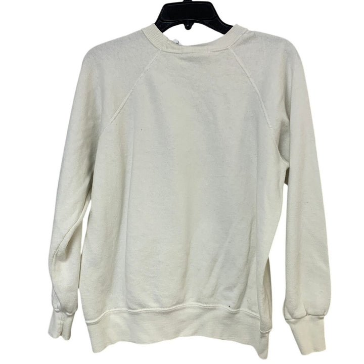 Upcycled Hand Printed Mens Large Texas Rebel Alliance Bird Anti-Ice Sweatshirt