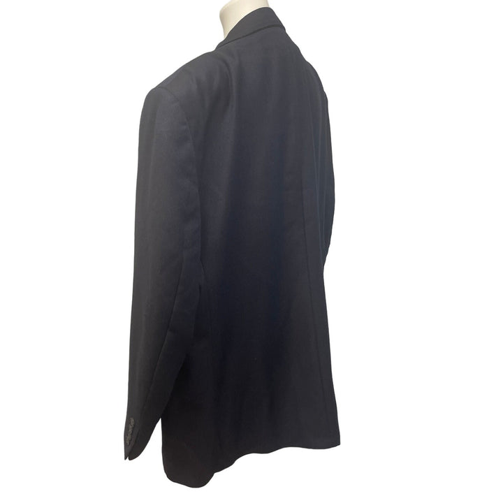 Hart Schaffner Marx Mens XXL Navy Blue Long Sleeve Button Up Suit Jacket Only