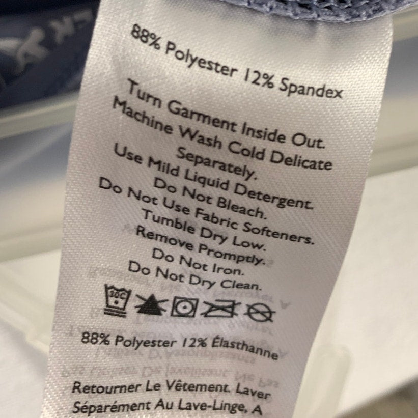 New Eddie Bauer Womens UPF 50+ Blue Trail Tight Hiking High Rise Capri Pants