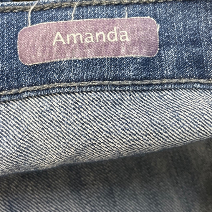 Gloria Vanderbilt 18W Short Amanda Stretch Cotton Straight Leg Denim Blue Jeans
