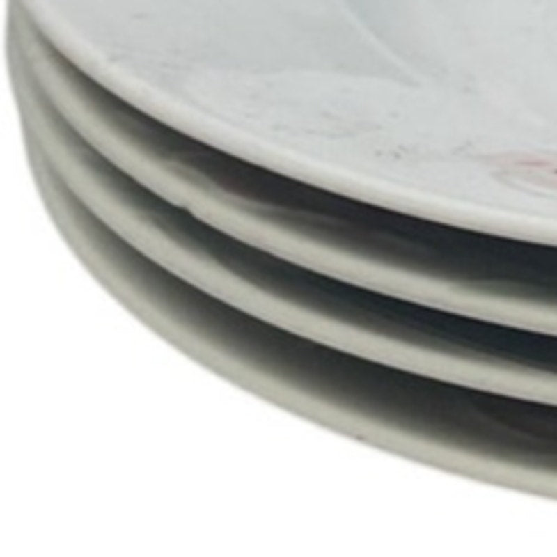 Set of 4 Home Beautiful Rose Blush Fine China 8.5" Shallow Bowls Made in Japan