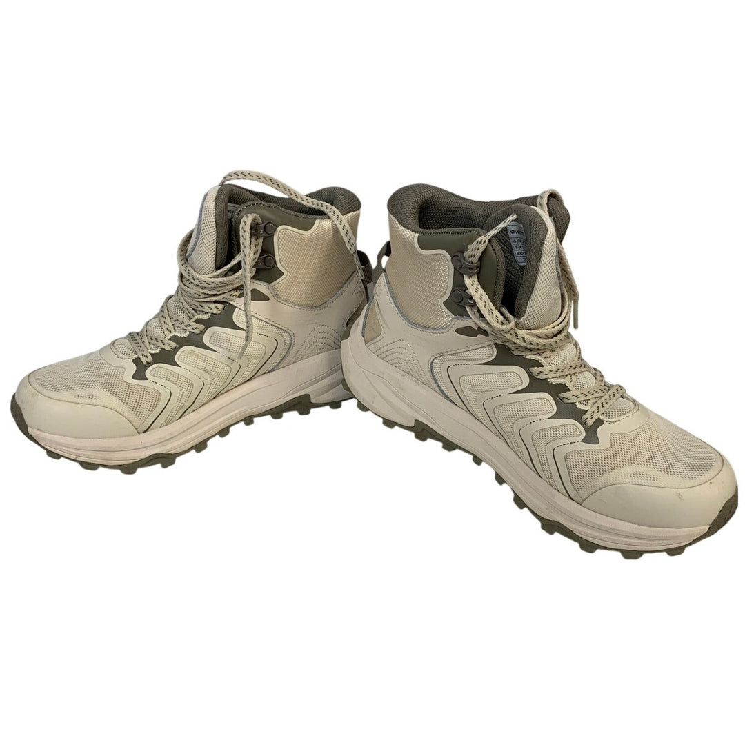 Nortiv 8 Womens Size 9 Khaki Tan Hiking Boots Waterproof Slip Resistant Shoes