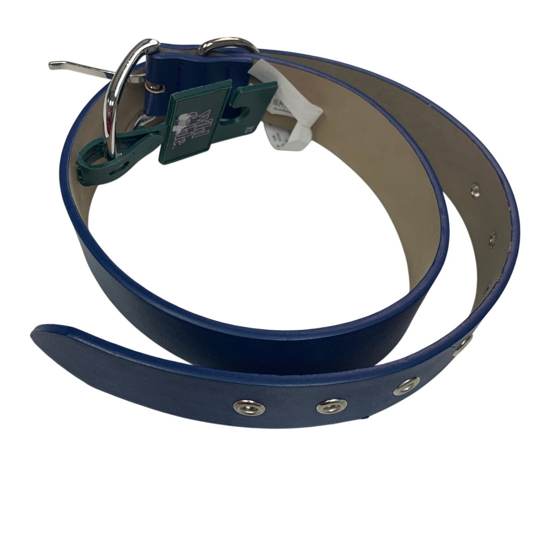 NWT New Wild Fable Womens Blue Faux Leather Silver Buckle Fashion Belt