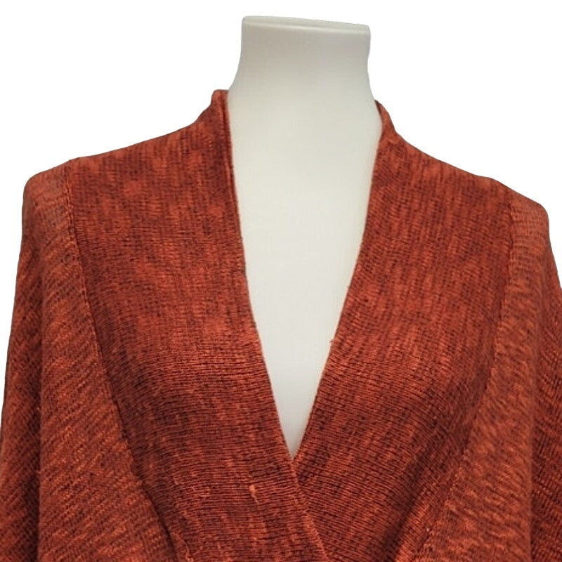 Harmony Womens Medium PolyRayon Spandex 3/4 Sleeve Knit Cardigan Sweater