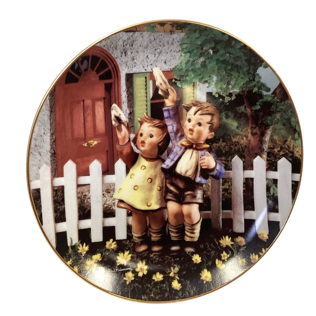 Vintage 1990 Danbury Mint Hummel Come Back Soon Collectible Ceramic Plate