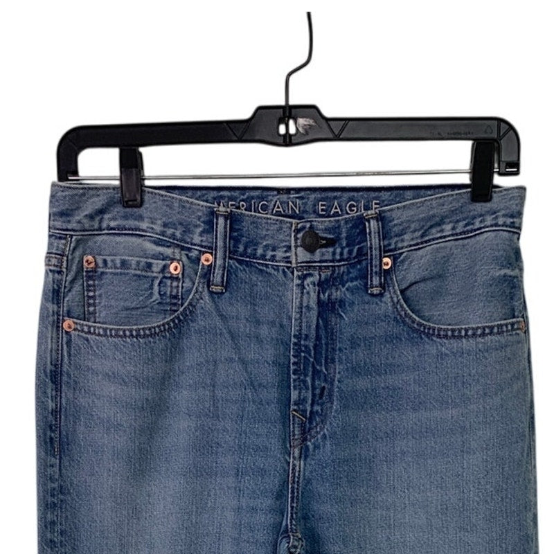 New American Eagle Womens 32X32 Cotton Blend Atheltic Fit Denim Blue Jeans