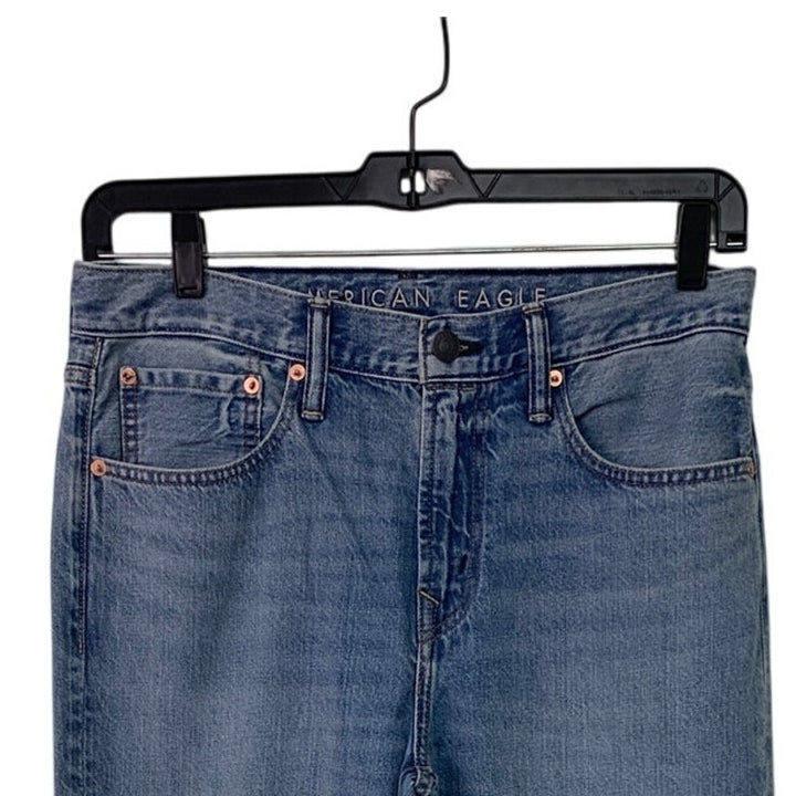 New American Eagle Womens 32X32 Cotton Blend Atheltic Fit Denim Blue Jeans
