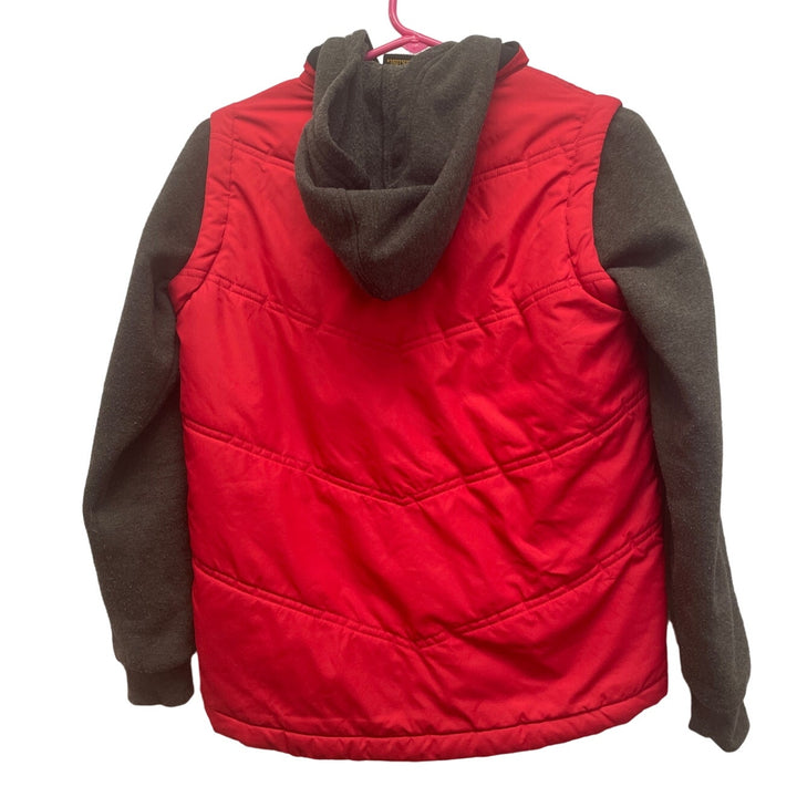 Pacific Trail Boys Medium 100% Polyester Lined Full Zip Fleece Hood &amp; Arms Vest