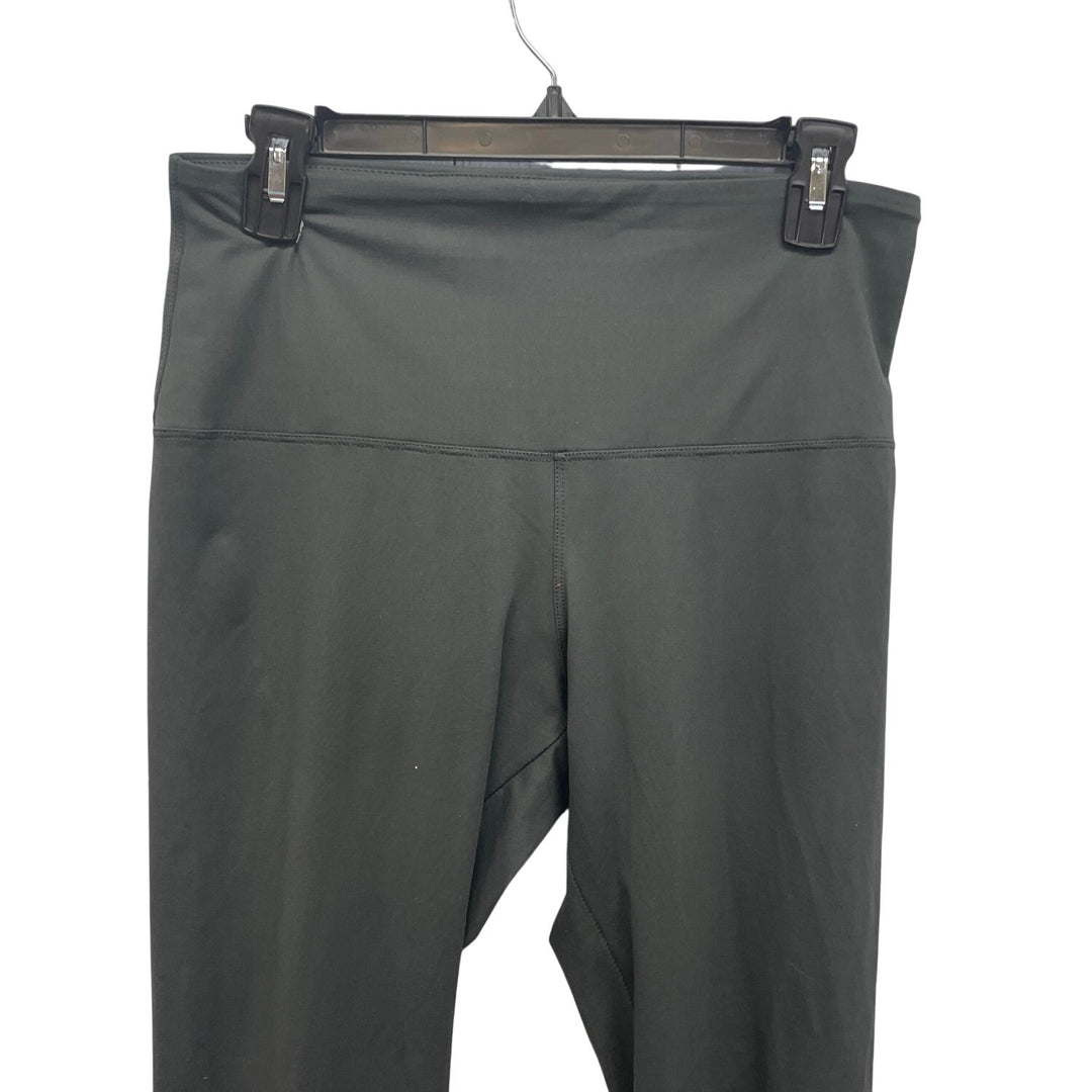 Womens Large Polyester Spandex Blend Stretchy High Waist Ankle Leggings