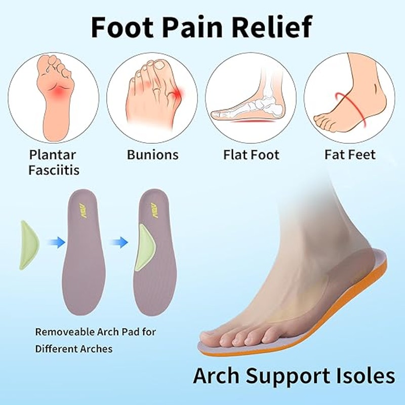 AOV Women Size 9.5 Navy Pink Arch Support Orthotic Lace Up Sneaker Walking Shoes