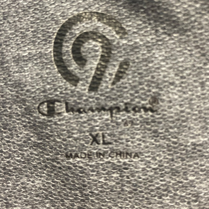 Champion Mens XL PolyRayon Spandex Quarter Zip Hooded Pullover Sweatshirt