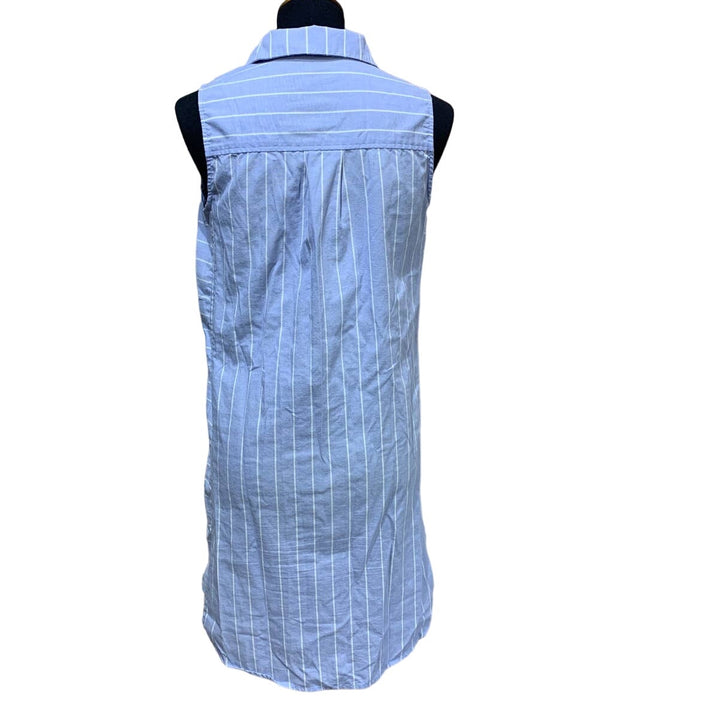 Simply Noelle Small/Medium Cotton Blend Button Down Sleeveless Shirt Dress