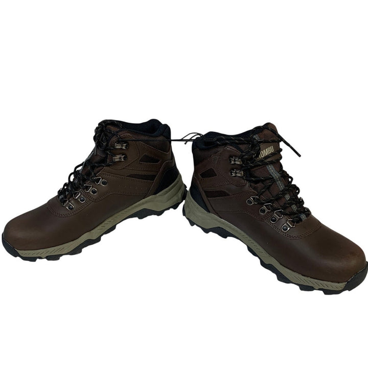 Khombu Mens Size 12 Brown Kenny Boots Lace Up Round Toe Waterproof Hiker Shoes
