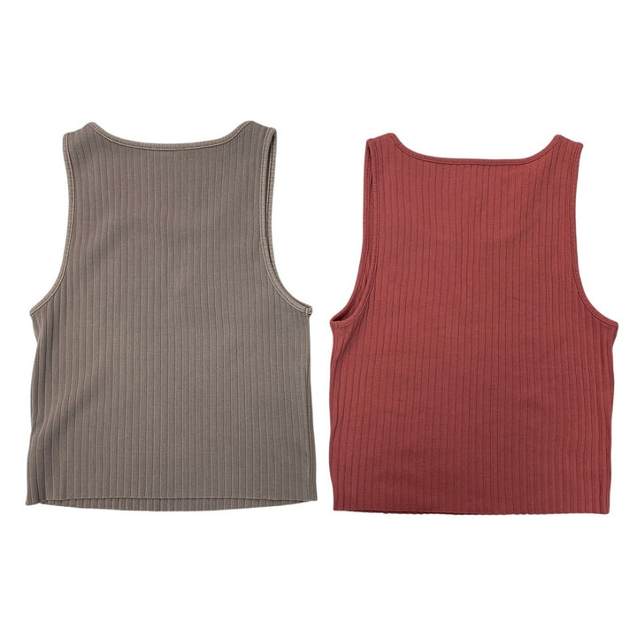 2 New American Eagle Womens Small Ripped V Neck Sleeveless Tank Top