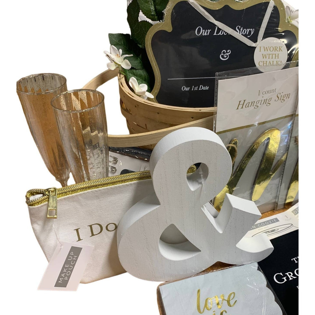 Mr &amp; Mr Gay Men Grooms Tux Socks Banner Decorations Engagement Gift Basket