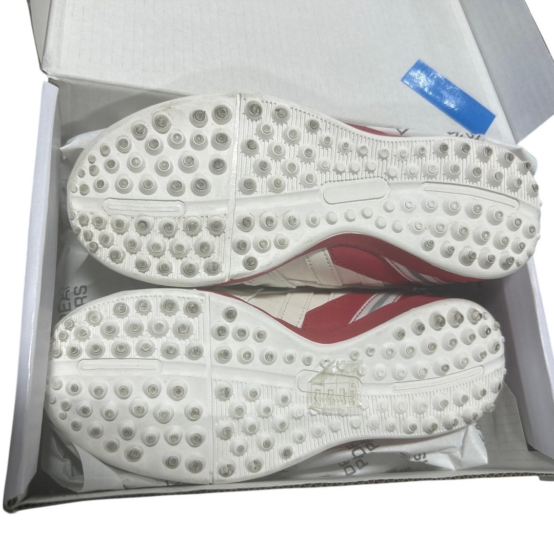 Dream Pairs Kids Size 13 White Red Soccer Baseball Softball Cleat Athletic Shoes