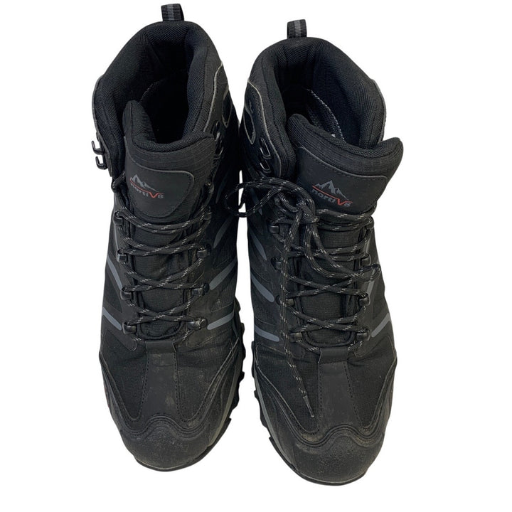 Nortiv8 Mens Size 15 Black Lace Up Ankle High Waterproof Hiking Trekking Boots