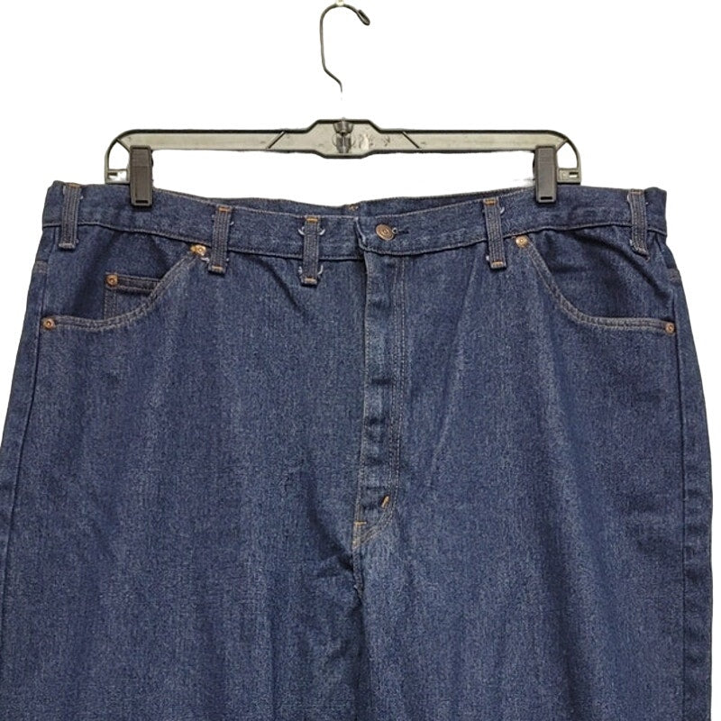 Mutual Weave Mens 42X30 PolyCotton Straight Leg Denim Blue Jeans w Pockets