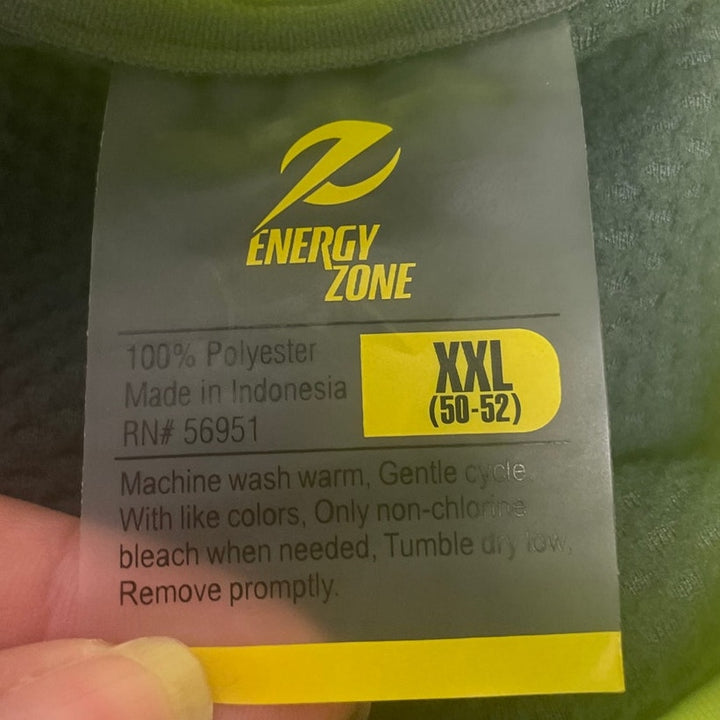 Energy Zone Mens XXL 100% Polyester Color Block Long Sleeve Pullover Hoodie