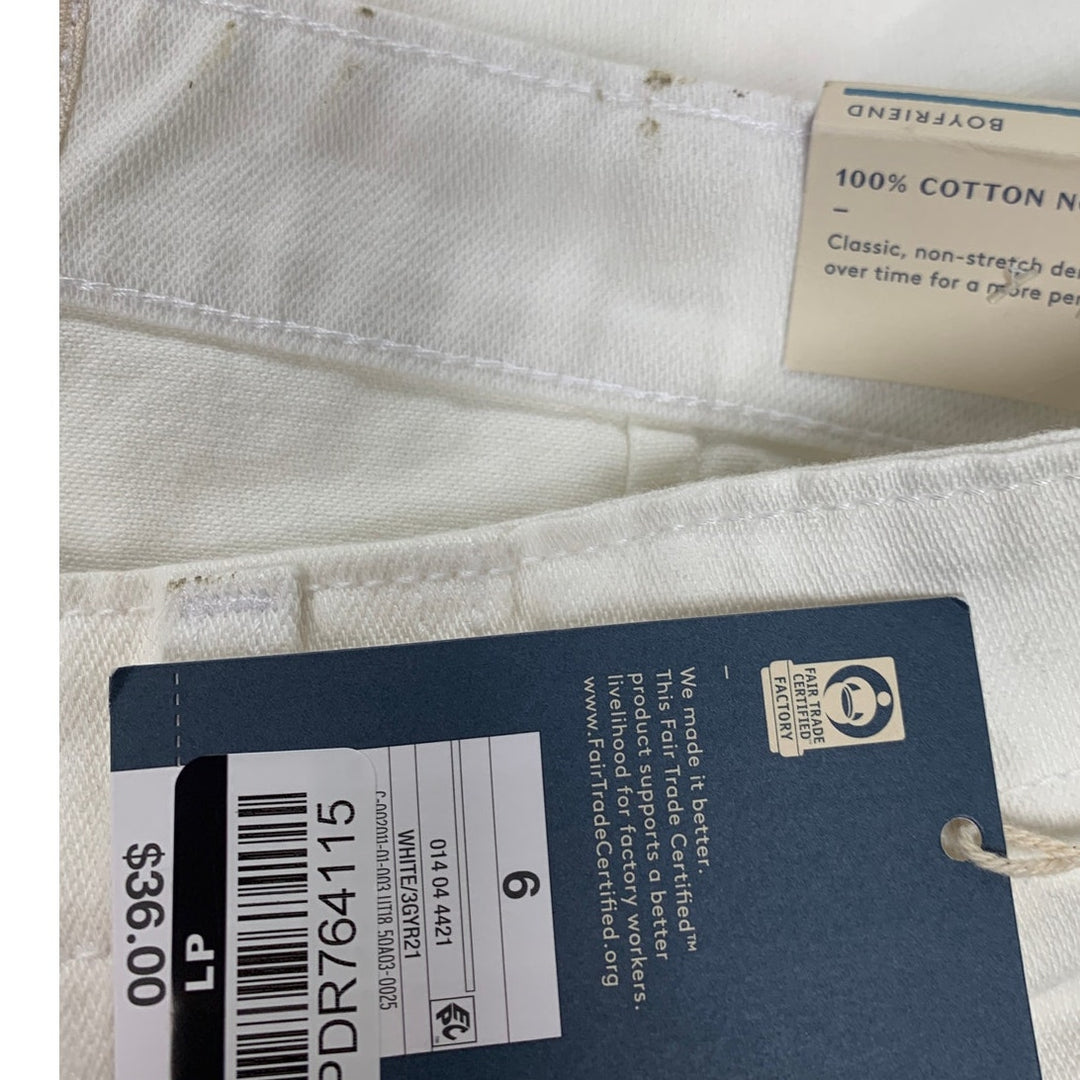 NWT New Universal Thread Womens Size 6 Regular 100% Cotton Boyfriend Denim Jeans