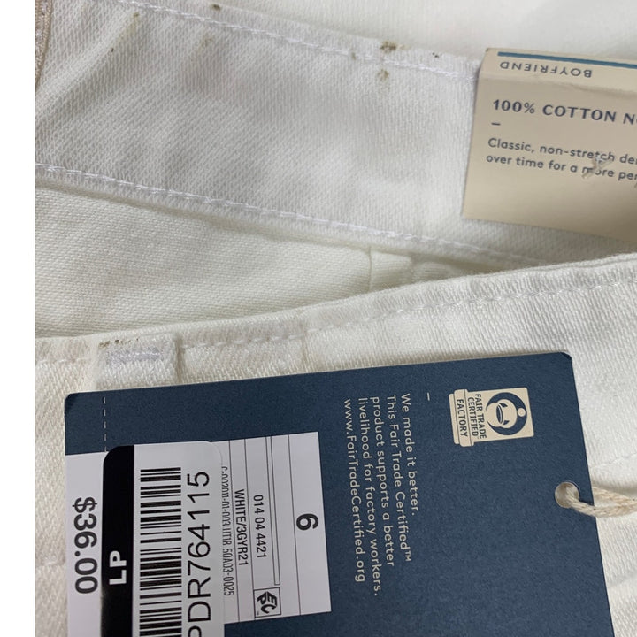 NWT New Universal Thread Womens Size 6 Regular 100% Cotton Boyfriend Denim Jeans