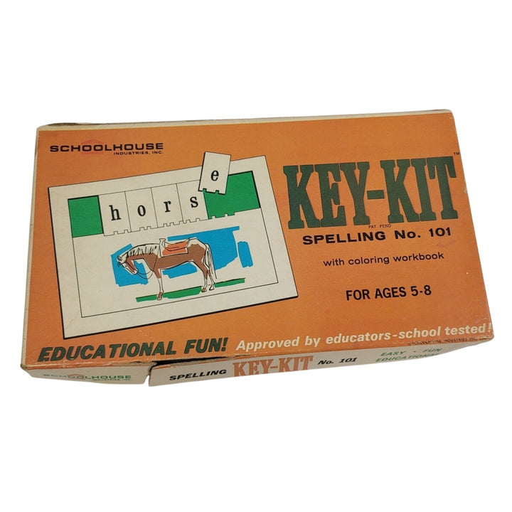 Vintage 1967 Schoolhouse Industries Key-Kit Spelling No. 101 Children&