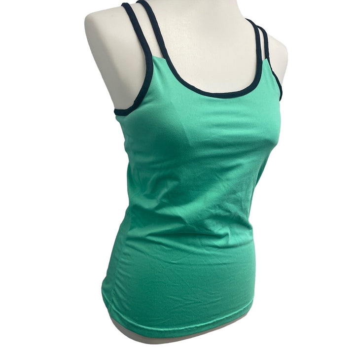 Aspire Womens Medium Athletic Shelf Bra Lined Criss Cross Back Tank Top