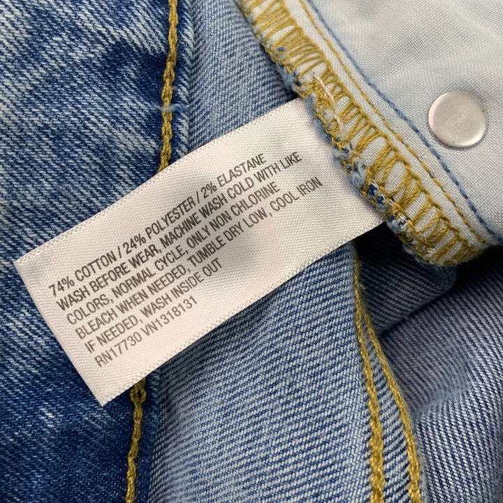 NWT New Art Class Girls Size 18 Distressed Adjustable Waist Denim Blue Jeans