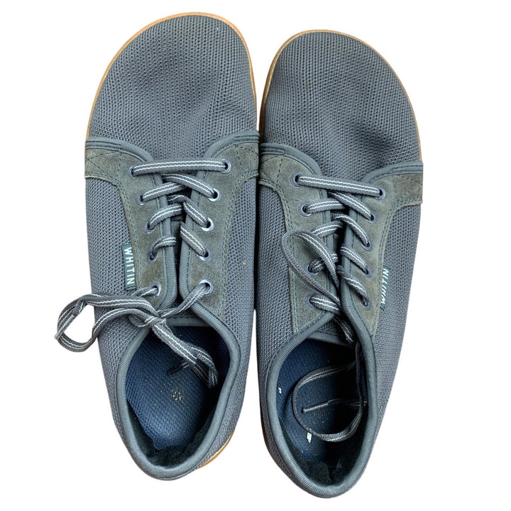 Whitin Mens Size 10W Tan Mesh Lace Up Wide Toe Box Zero Drop Athletic Shoes