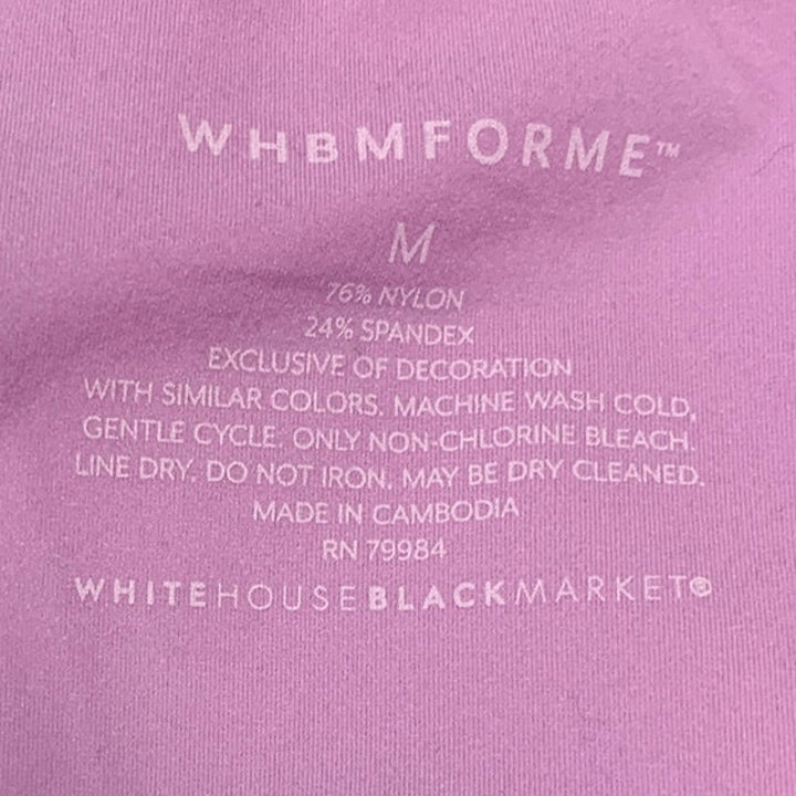 WHBM For Me White House Black Market Womens Medium Half Sleeve Deep V Neck Top
