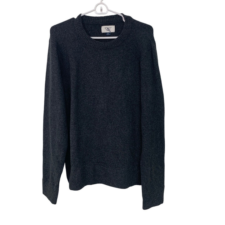 New American Eagle Mens Medium Cotton Blend Long Sleeve Crew Neck Knit Sweater