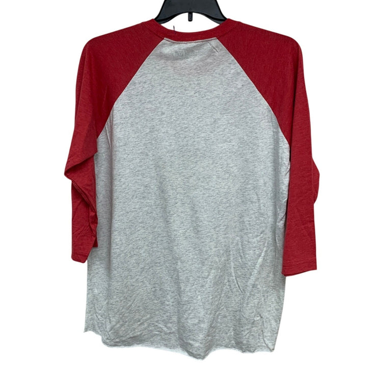 New Hand Printed Womens XL Gangsta Wrapper Christmas Long Sleeve Tee Shirt