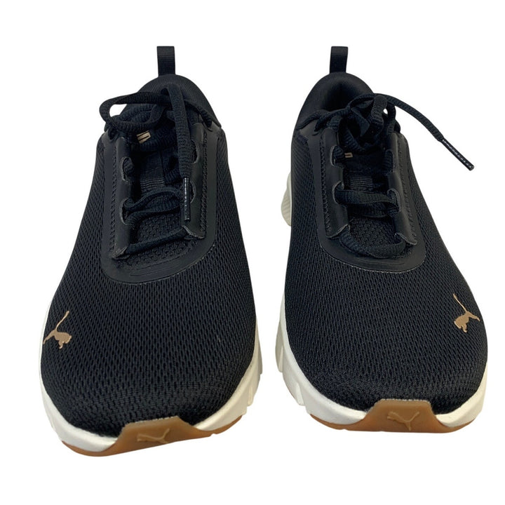 Puma Womens Size 6 Black Sneakers Lace Up Low Top Round Toe Athletic Shoes