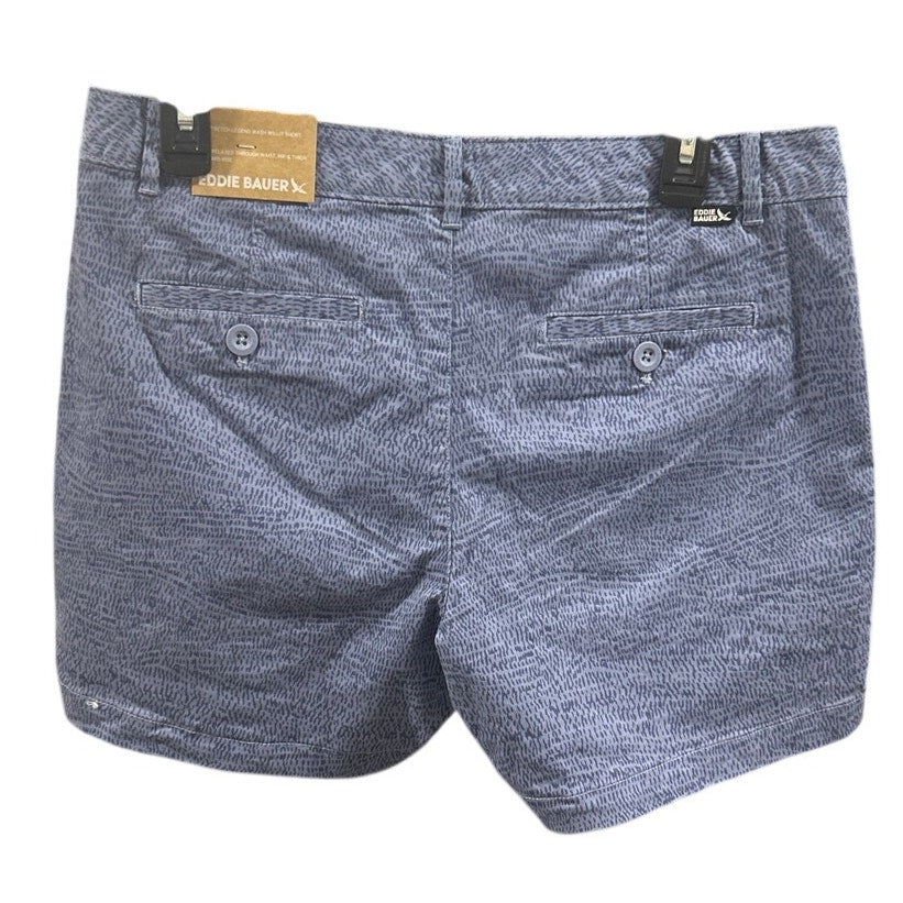 New Eddie Bauer Womens Size 8 Blue Haze Boyfriend Mid Rise Legend Willit Shorts