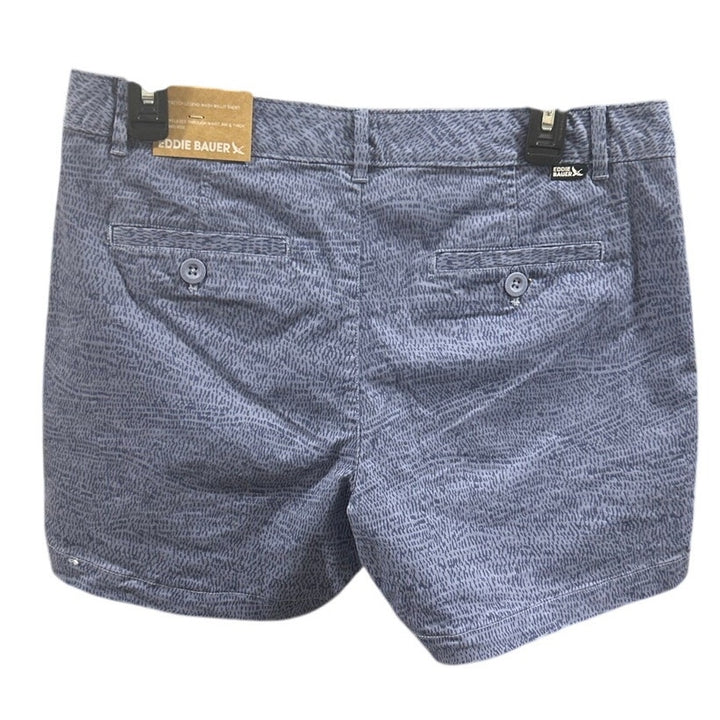 New Eddie Bauer Womens Size 8 Blue Haze Boyfriend Mid Rise Legend Willit Shorts