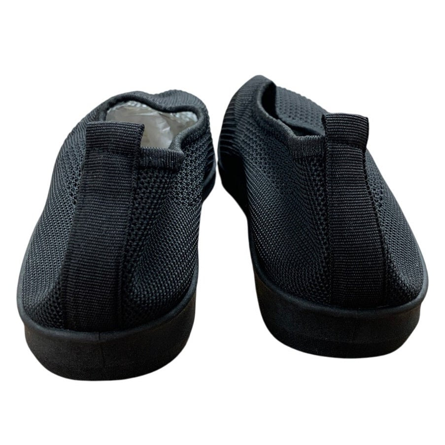 New Womens size 8 Black Fabric Mesh Slip On Casual Flats Comfort Shoes
