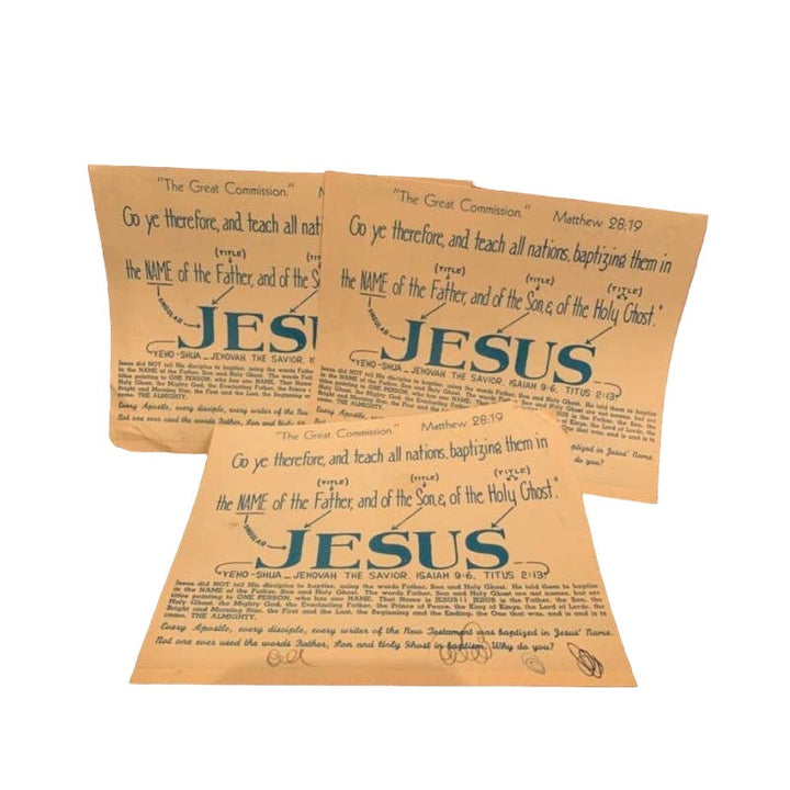 Lot of 3 Vintage The Only One Jesus Christ Pamphlets from Cahokia Illinois