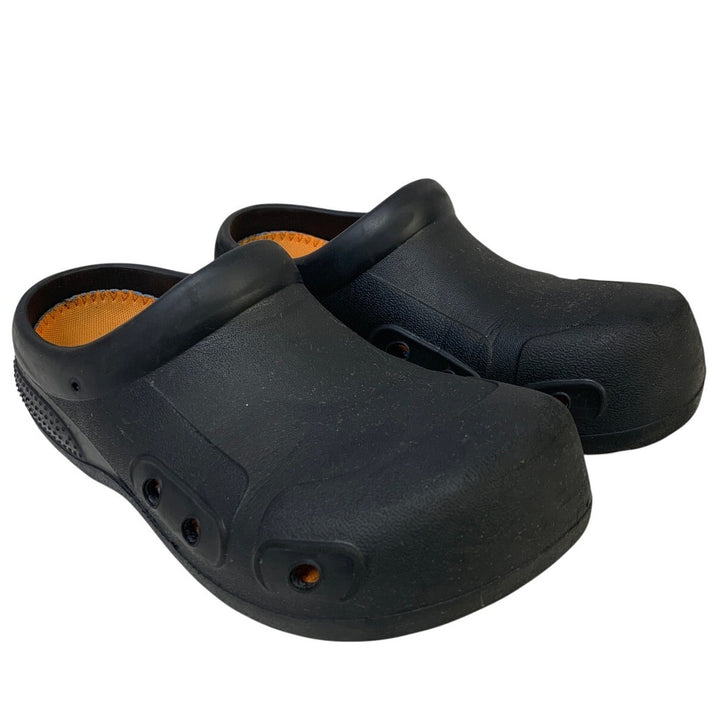 Vangelo Mens Size 10 Black Clog Slip On Closed Round Toe Waterproof Shoes