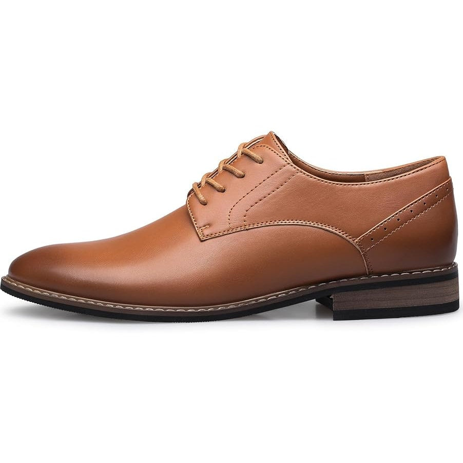 Silent Care Mens Size 9 Chestnut Brown Lace Up Classic Oxford Formal Shoes
