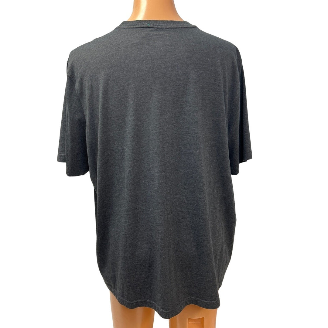 Hand Printed Mens 2XL Upcycled June Pride Month Rainbow Equality Crew Neck Tee