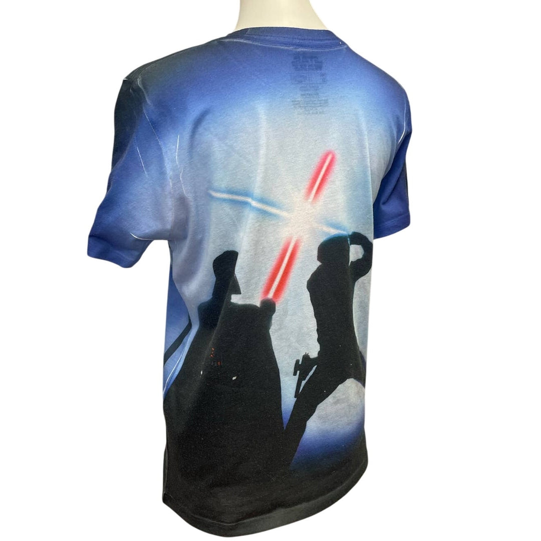 Star Wars Small Darth Vader Luke Skywalker 100% Polyester Short Sleeve Tee Shirt
