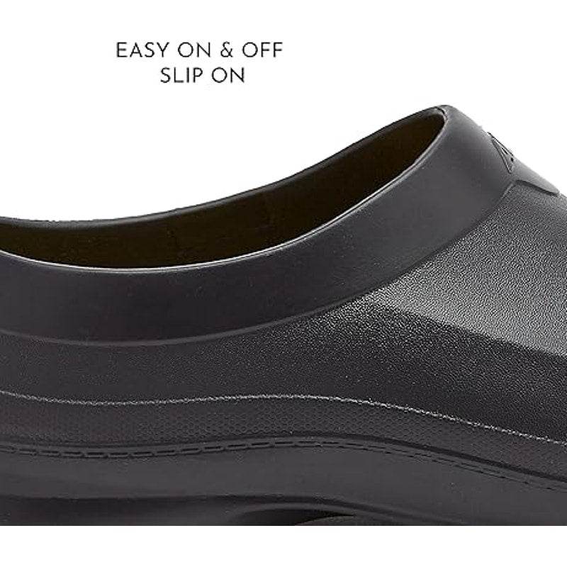 Avia Flame Womens Size 10 Black Slide On Slip Resistant Clogs Food Service Shoes