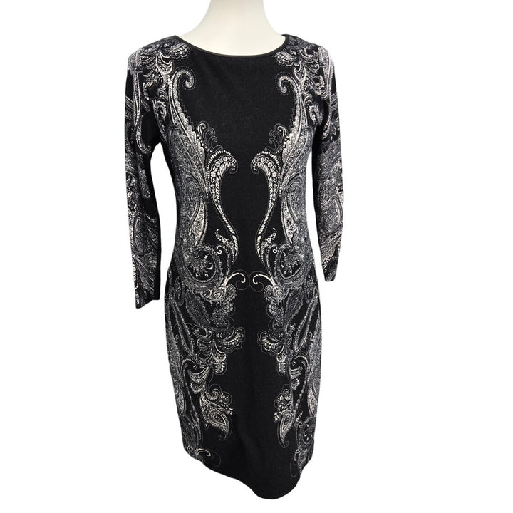 Tiana B Womens Size 4 Long Sleeve Polyester Spandex Stretch Bodycon Dress