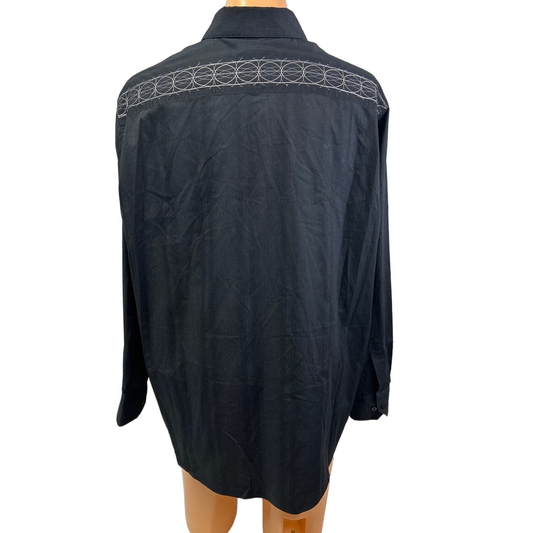 Crazy Horse Mens XXL Long Sleeve PolyCotton Long Sleeve Button Down Shirt