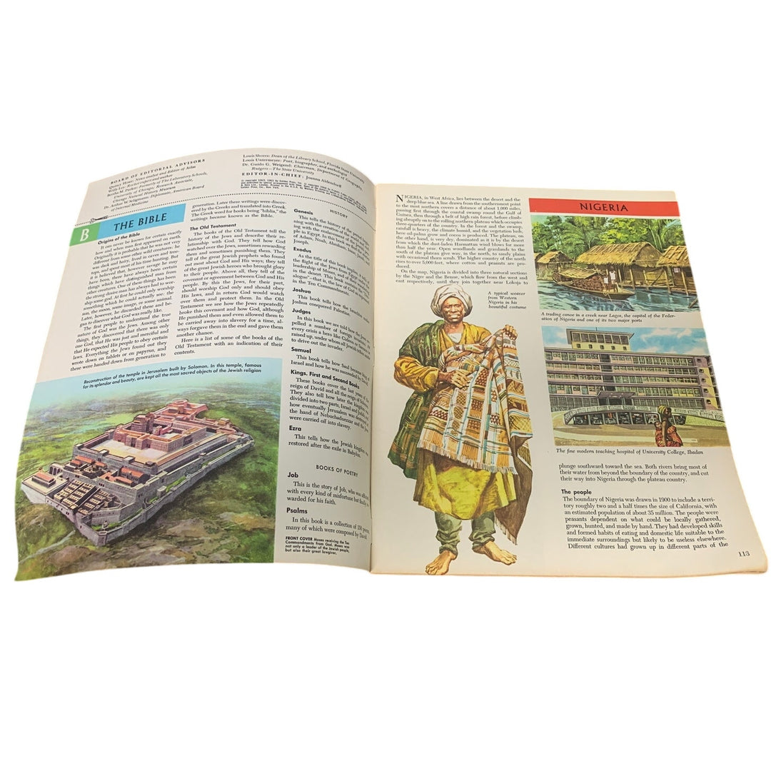 Vintage 1963 Knowledge No 8 Vol 1 The Bible Nigeria Ships Paperback Magazine