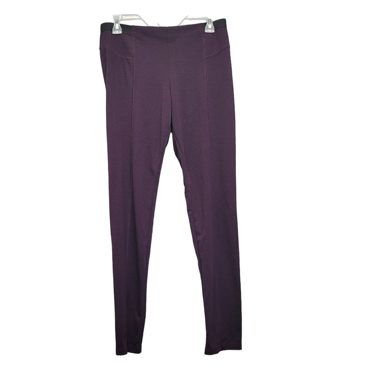 Simply Vera Vera Wang Womens Medium Plum PolyRayon Spandex Leggings