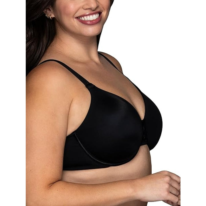 New Vanity Fair Womens 32DDD Black Beauty Back Smoothing Underwire Minimizer Bra