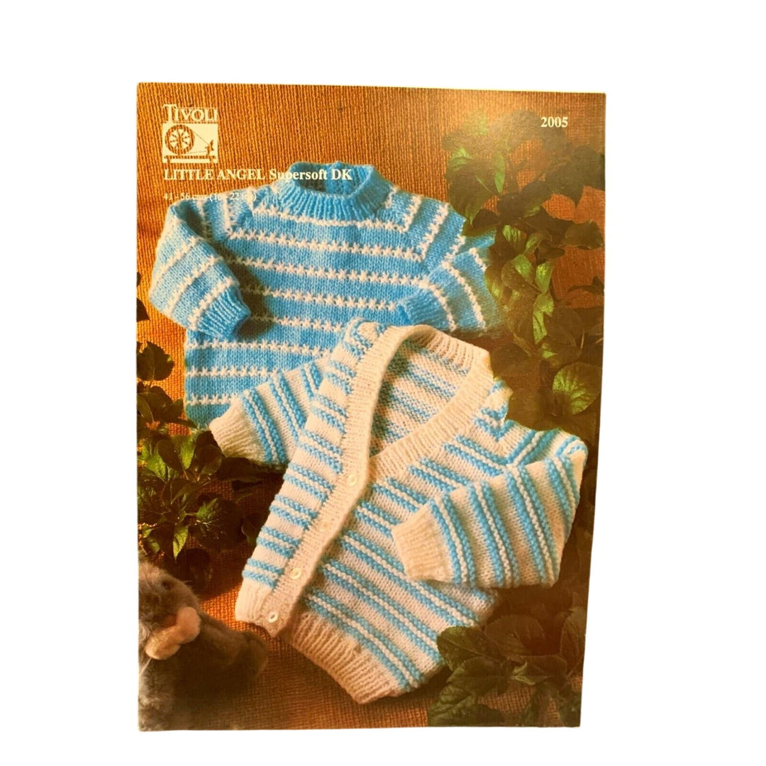 New Tivoli Little Angel Child Supersoft DK Jacket &amp; Sweater Knitting Pattern