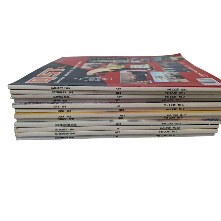 Vintage 1988 QST National Assn Amateur Radio Magazine FULL Year 12 Issues